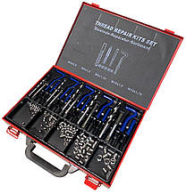 Набір для відновлення різьби Holzmann GRSM 5-12, 5 метчиків, 110 спіральних вставок Helicoil