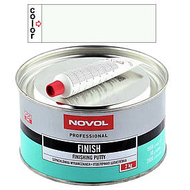 Фінішна оздоблювальна дрібнозерниста шпаклівка Novol Finish 1950+50г