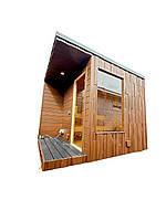 Сауна Економ CUBE 3 м з верандою від виробника Thermowood Production. Фото, відео