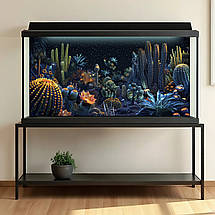 Наліпка для акваріума, Яcкраві кактуси для фону у тераріум (400х650), фото 2