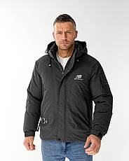 Чоловіча куртка New Balance спортивна утеплена зимова куртка Нью Баланс із капюшоном, фото 2