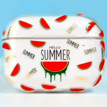 Чохол Clear Case Strong Design №1 для навушників AirPods Pro Watermelon