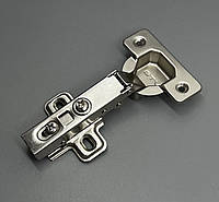 Меблева накладна петля з дотягувачем STANDART GTV Польша для дверцят шаф, комода, корпусних меблів з функцією плавного закривання