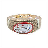 Канат джутовий 6 мм 50 м 1-й сорт Jute RD
