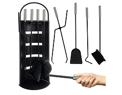 Набір для каміна з нержавіючою сталлю 5в1 18 x 60 см Аксесуари для печей і камінів, Набір аксесуарів і урни для каміна