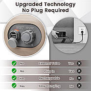 Надувне ліжко двоспальне з електричним насосом 190*125*20 см, фото 3