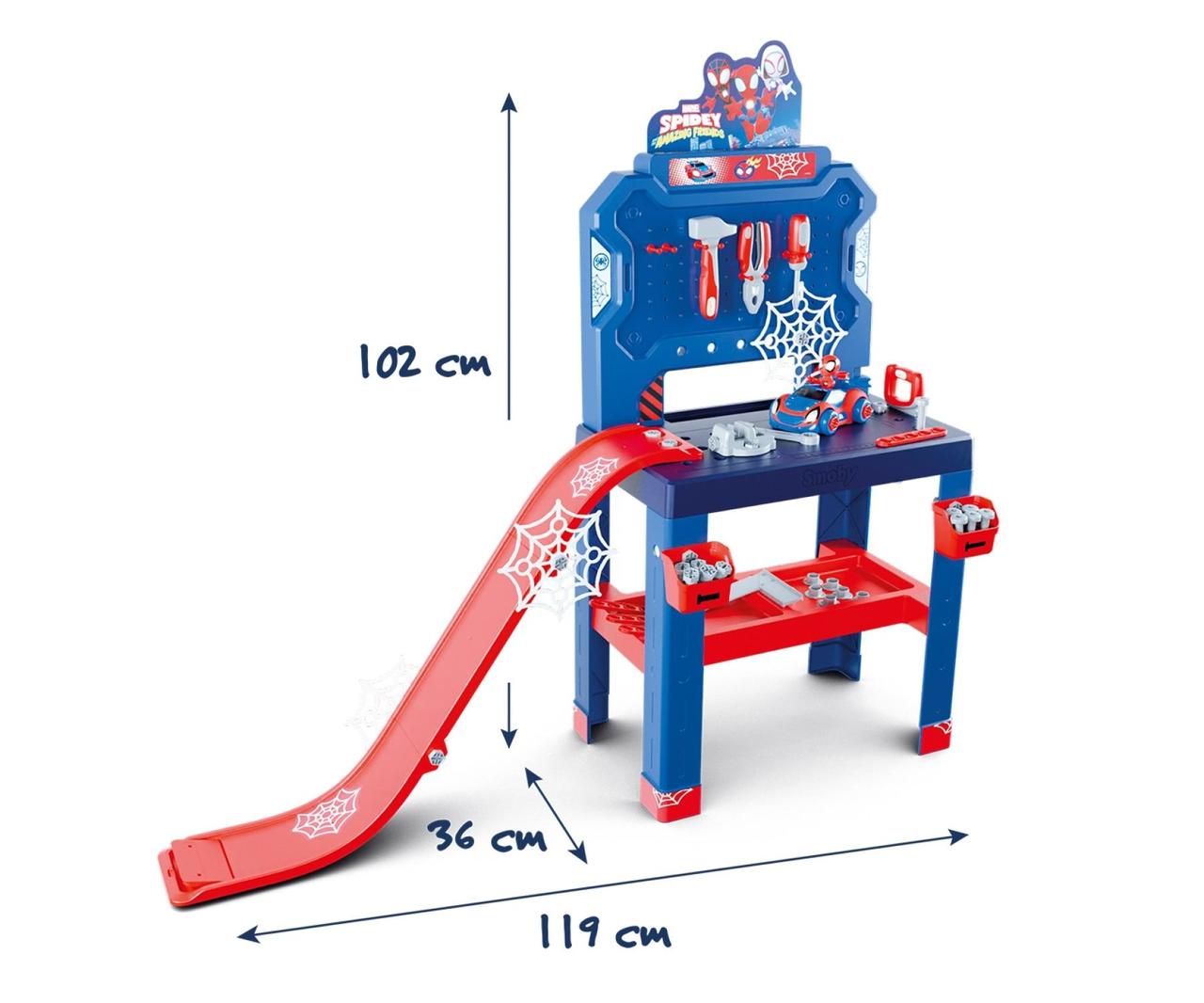 Ігровий набір "Спіді. Майстерня" з машинкою, 94 аксес. (7600360742), фото 1
