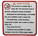 Потужний дитячий електроквадроцикл акумуляторний НМ 1288 електричний квадроцикл для дітей до 30 кг синій, фото 8