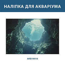 Наліпка для акваріума Печера під водою (400х650), фото 4
