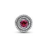 Срібна намистина Pandora «Червоне сяйво» 792418C01, фото 2