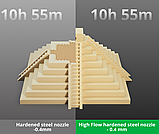 Хотенд для Bambu Lab H2 Series високопотоковий, 0,4 мм/ High Flow Hotend with Hardened Steel Nozzle 0.4mm (оригінал, FAH030), фото 3