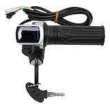 Ручка газу для електроскутера 48V з індикацією напруги, фото 2