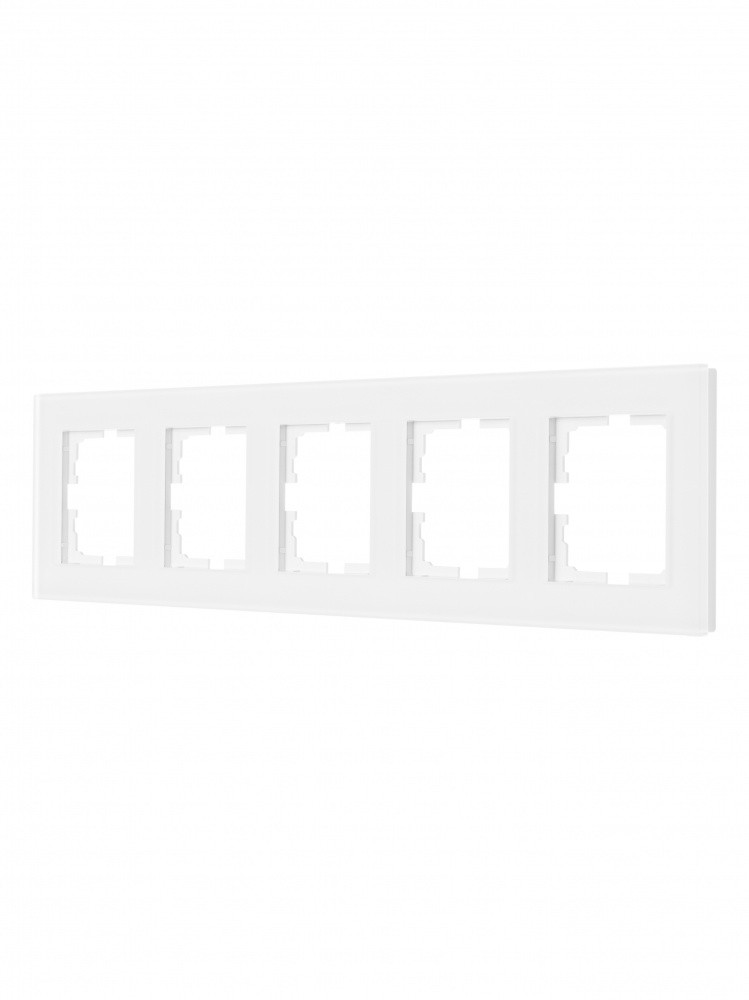 VESNA БІЛА МАТОВА Рамка 5-а горизонтальна, фото 1
