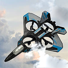 Радіокерований дрон-вертоліт EVA Fighter Jet з LED-підсвіткою, 2 акумуляторами та захисним корпусом, фото 5