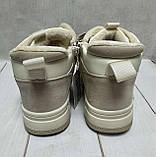 Зимові дитячі кросівки на овчині  Bessky 32-37 бежевий, фото 5
