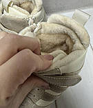 Зимові дитячі кросівки на овчині  Bessky 32-37 бежевий, фото 7