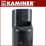 Колонний тепловентилятор KAMINER 26401 IGNISSE 2000 Вт з ефектом каміна та пультом ДК — електрообігрівач із дисплеєм і таймером, фото 8