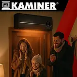 Повітряна завіса Kaminer AIRO 2000 Вт (Wi-Fi, пульт, таймер, ECO) — настінний керамічний обігрівач з LED-дисплеєм, фото 3