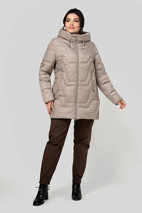 Жіноча зимова куртка-пуховик прямого силуету Мадейра р-ри 50-60, фото 1