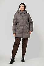 Жіноча зимова куртка-пуховик прямого силуету Мадейра р-ри 50-60, фото 5