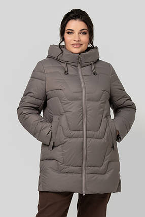 Жіноча зимова куртка-пуховик прямого силуету Мадейра р-ри 50-60, фото 1