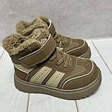 Зимові черевики на овчині Tom.M коричневі 28-32, фото 2