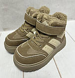 Зимові черевики на овчині Tom.M коричневі 28-32, фото 3