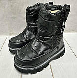 Зимові дутики для дівчаток Tom.M чорні 28-35, фото 3