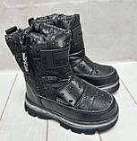 Зимові дутики для дівчаток Tom.M чорні 28-35, фото 6