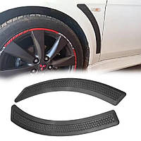 Накладки дифузори на крило Mitsubishi Lancer X Митсубиси Ланцер для передніх крил універсальні. Тюненгові аксесуари Колір чорний