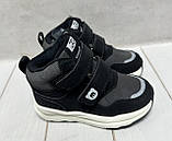 Дитячі зимові  кросівки на овчині унісекс jong golf чорні 27-31, фото 2