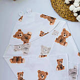 Кутик дитячий новонародженим для/після купання з фланелі 80×80 см, фото 6