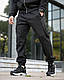 Чоловічий чорний спортивний костюм на флісі, осінній чорний костюм тринитка, чоловічий зимовий костюм на блискавці, osl obs ghr - фото 6 - id-p2785770085