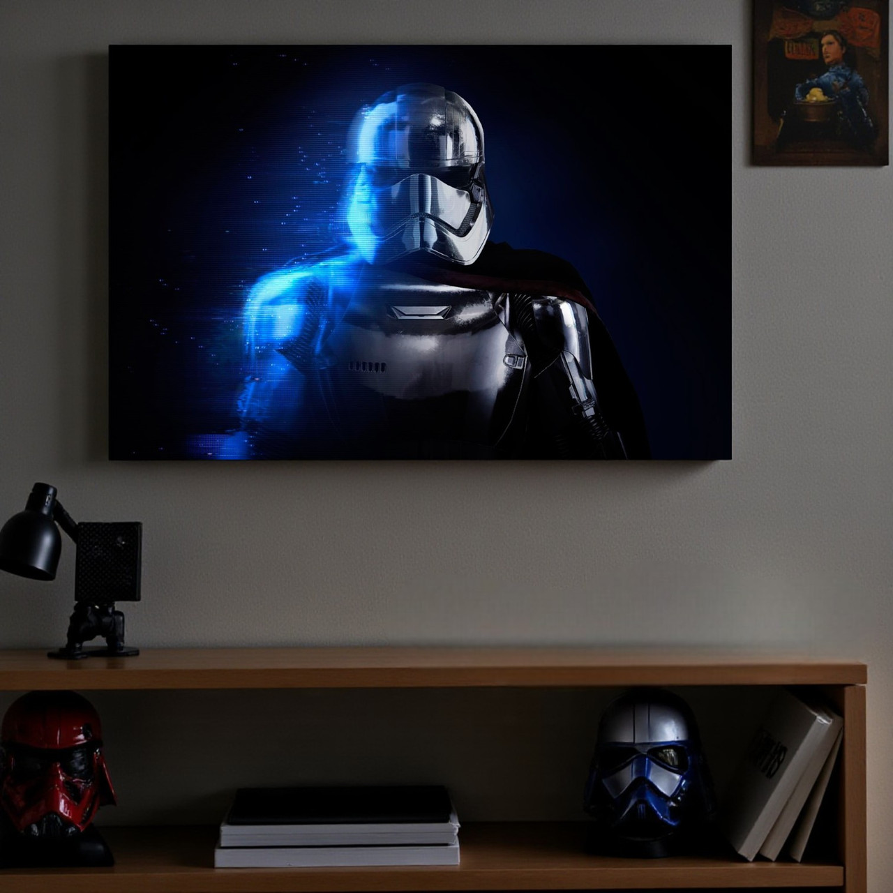 Картина «Star Wars Captain Phasma» Фантастичний арт Друк на полотні Подарунок для фаната Зоряних війн 60х40 см, фото 1