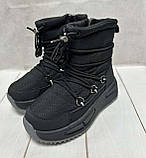 Дитячі підліткові зимові дутики на овчині Jong Golf чорні 32-365, фото 3