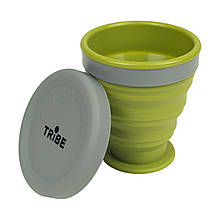 Складаний силіконовий стакан Tribe T-FF-0001 оливковий 200 мл багаторазовий