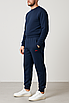 Чоловічі спортивні штани Cramp теплі на флісі з манжетами внизу, вільного крою, Туреччина, XL, Темно-синій, фото 2