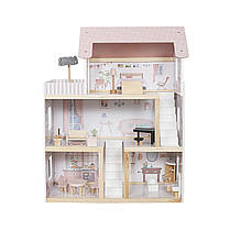 Дерев'яний ляльковий будиночок AVKO Вілла Толедо Pink + меблі, фото 3