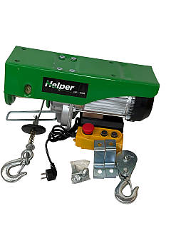 Тельфер електричний 500/1000 кг 12 м Helper HP-1008 надійна електролебідка для будівництва