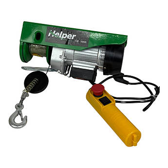 Тельфер електричний 150/300 кг 12 м Helper HP-1005 надійна електролебідка для будівництва