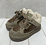 Зимові дитячі кросівки угги Jong Golf 31-37 маломіри коричневі, фото 3