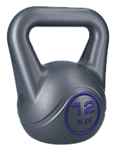 Гиря для кросфіту композитна гиря з вініловим покриттям протиударна гіря спортивна WCG Crossfit 12 кг, фото 3