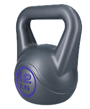 Гиря для кросфіту композитна гиря з вініловим покриттям протиударна гіря спортивна WCG Crossfit 12 кг, фото 4