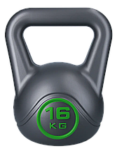 Гиря для кросфіту композитна гиря з вініловим покриттям протиударна гиря спортивна WCG Crossfit 16 кг, фото 2