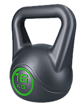 Гиря для кросфіту композитна гиря з вініловим покриттям протиударна гиря спортивна WCG Crossfit 16 кг, фото 3