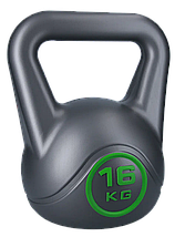 Гиря для кросфіту композитна гиря з вініловим покриттям протиударна гиря спортивна WCG Crossfit 16 кг, фото 4