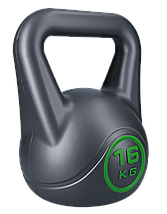 Гиря для кросфіту композитна гиря з вініловим покриттям протиударна гиря спортивна WCG Crossfit 16 кг, фото 5