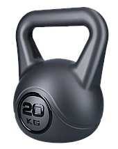 Гиря для кросфіту композитна гиря з вініловим покриттям протиударна гиря спортивна WCG Crossfit 20 кг, фото 4