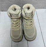 Дитячі підліткові зимові черевии на овчині Jong Golf бежеві 30-37, фото 6