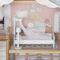 Дерев'яний ляльковий будиночок ігровий для барбі AVKO Вілла Лаціо Pink + ліфт, фото 4